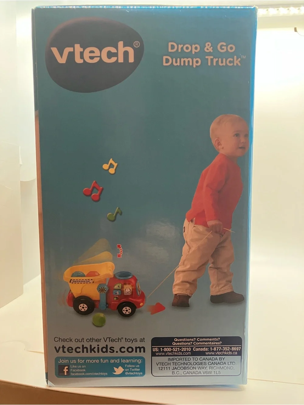 Vtech Drop & Go Dump Truck - Interactive Baby Toddler Toy for 6-36 Months